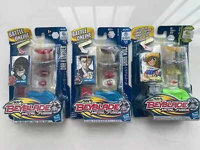 Hasbro Beyblade Metal FusionBB29 DARK WOLF+BB31 DARK GASHER+BB60 EARTH VIRGO • $119