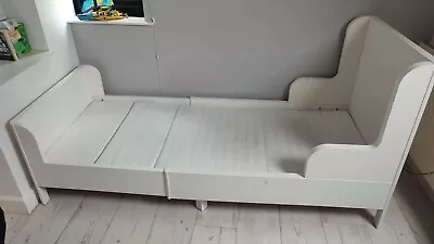 IKEA BUSUNGE KIDS Extendable Bed White 80x200 Cm • £10