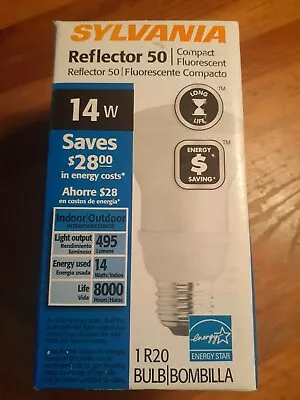 Sylvania CF14EL/R20/2700K 14W Fluorescent R20 Lamp Light Bulb 9W 2700K • $7.50