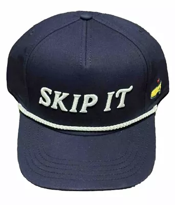 Masters Navy Skip It Embroidered Adjustable Rope Snapback Golf Hat • $74.99