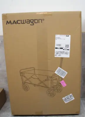 Mac Sports WTC-202 Collapsible Folding Outdoor Utility Wagon Americana (BLACK) • $79.95