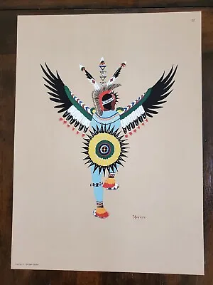 Rare Native American Indian Print By Steven Mopope --  Eagle Dance  • $35