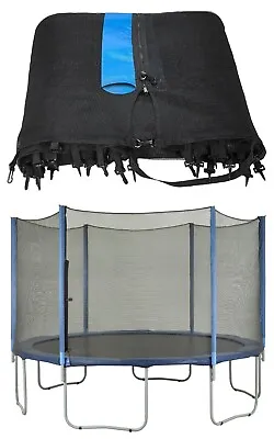 Replacement Trampoline Safety NET ONLY Enclosure Surround 8 10 12 13 14 15 16 Ft • £61.99