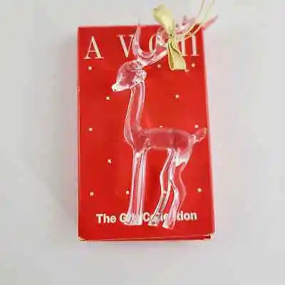 Vintage Avon Clear Petite Reindeer Christmas Ornament  • $7.95