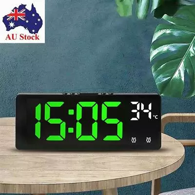 Temperature Calendar Alarm Clock Electronic Clock Large Number LED Digital • $20.54