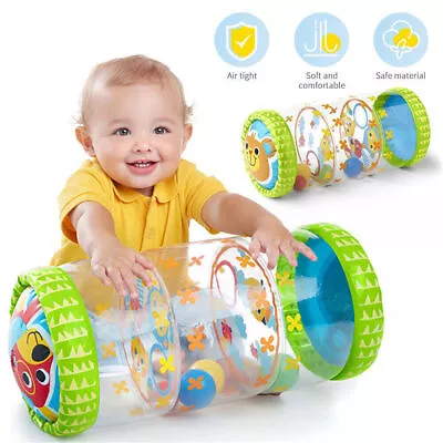 Inflatable Baby Infant Beginner Crawling Roller Toy Crawl Game Early Educational • £13.77