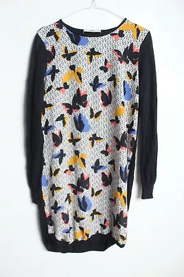 Oasis Womens Butterfly Front Print Shift Dress - Size S Small (25h) • £4.99