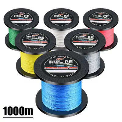 PE Braided Fishing Line Abrasion Resistant 20 50 70 100 200 LB 1000M • $36.99