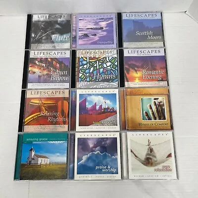 Lot Of 12 Lifescapes CDs Meditation Relaxation Tranquility Nature Hymns Reflect • $14.95