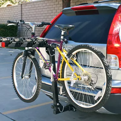 Car Bike Rack Bicycle Carrier Hitch Mount Towbar Tow Bar Ball Rear 4 Bike Rack • $102