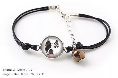 Amstaff. Bracelet For People Who Love Dogs. Photojewelry. Handmade. AU • $19.79