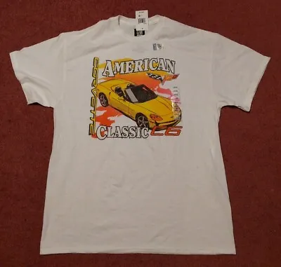 Corvette American Classic C6 Mens Size Large White T Shirt  - New With Tags • $20