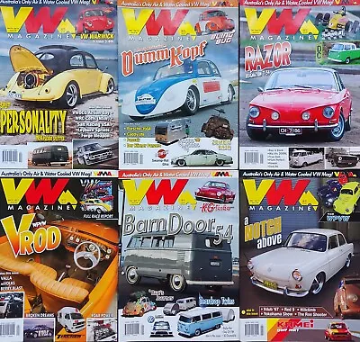 Lot Of 6 X VW Australia Mags Volkswagen Beetle Kombi Split Bus Bug Type 3 Golf • $30