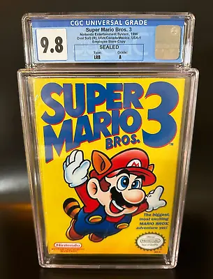 Super Mario Bros 3 Nintendo NES CGC 9.8 A Factory Sealed Brand New WATA VGA • $7998