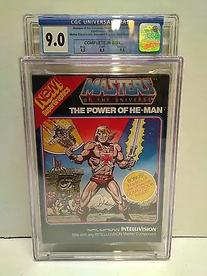 MASTERS OF THE UNIVERSE INTELLIVISION Video Game CGC Graded 9.0 He Man • $1100