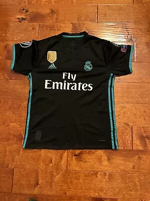 Real Madrid 2017-2018 UEFA Champions League Short Sleeve Jersey Large Adidas • $49.55