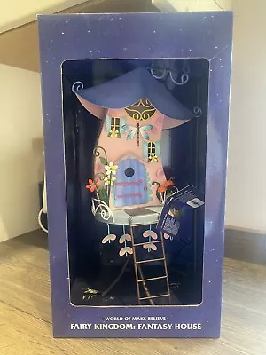Magical Fairy Garden House Bright Coloured Metal Hand Painted • £19.99