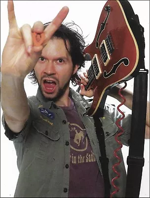 Paul Gilbert With His Signature Ibanez Guitar 8 X 11 Color Pin-up Photo #3 • $4