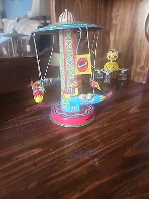 Schylling Tin Wind Up  Rocket Ride  Toy Carousel • $14.99
