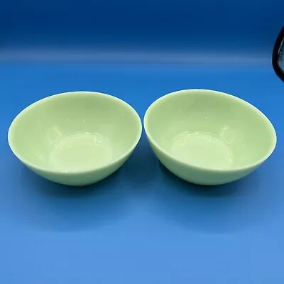 Martha Stewart 6” Jadeite Glass Bowl Set In Jade Green 6  X 2.75” • $18