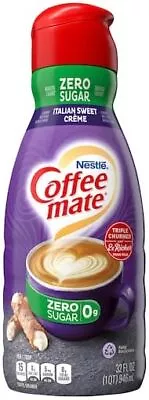 Nestle Coffee Mate - Italian Sweet Sugar Free Coffee Creamer - 32oz (946ml) • £8.99