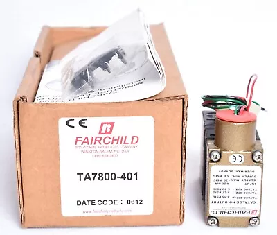 Fairchild T7800 Standard Range Miniature Electro Pneumatic Transducer TA7800-401 • $799.99