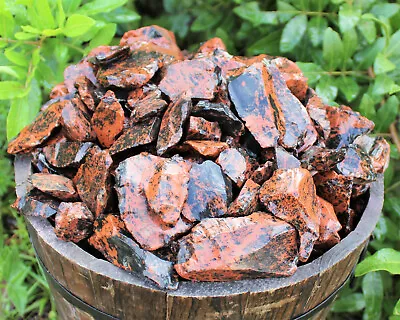 Raw Natural Mahogany Obsidian Bulk Wholesale Lots - Rough Obsidian Crystals • $9.95
