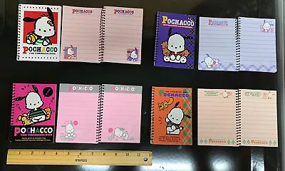 Vintage Sanrio 1994 New Pochacco Mini Spiral Notebook Set Of 4 From Hello Kitty • $19