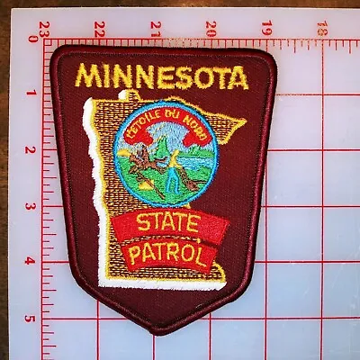 Vintage Minnesota State Patrol Shoulder Patch 5 Hx3 W Embroidered Badge • $20