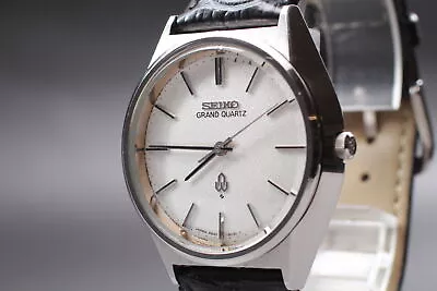 [Exc+5] Vintage Seiko Grand Quartz 4840-8041 Silver Dial Men's Watch From JAPAN • $329.90