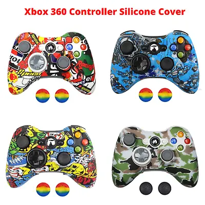 Xbox 360 Controller Silicone Rubber Soft Cover Shell Skin Thumb Grip Caps • $15.94