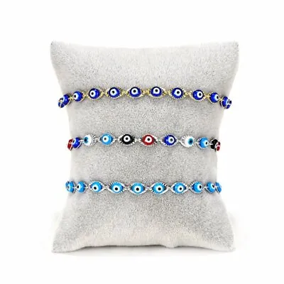 $1.84 • Buy Lucky Evil Eye Beads Bracelet Blue Eye Braided Bangle Women Men Jewelry Gift