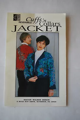 Maggie Walker Cuffs And Collars Reversible Jacket New And Uncut XXSM - XLG • $4.99