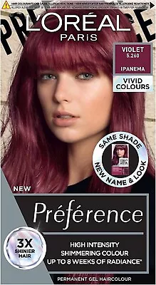 L'Oreal Paris Preference Hair Dye Long Lasting Luminous Permanent Hair Colour • £13.79