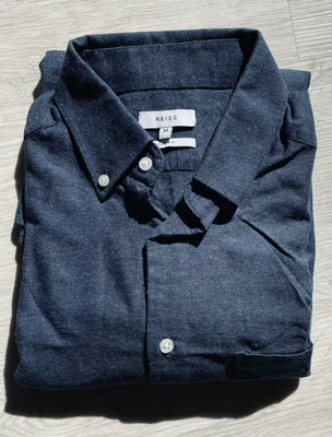 £13.51 • Buy Reiss Men's Shirt M 40  Slim-fit Blue Soft Fabric 