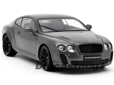 $41.99 • Buy Welly 1:18 18038 2013 Bentley Continental Supersports Coupe Grey New Diecast 