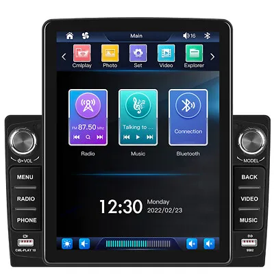 9.5in Double 2DIN Bluetooth Car MP5 Player Touch Screen Stereo Radio Mirror Link • $135.90
