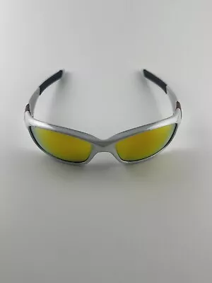 Oakley Straight Jacket White Chrome Fire Iridium Red Bands Black Icons Flak Half • $199.99