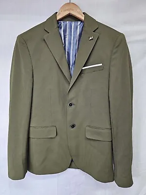 Zara Mens Blazer Size US 36 Green Two Button • $49.99