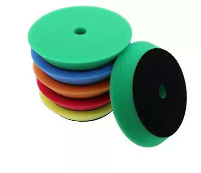 5 Pcs 6inch 150mm Waxing Pad Sponge Polishing Foam Pads For RO/DA Car Polisher • £11.86