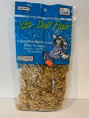 NWT Maxi Doll Hair Light Brown Natural Curly 4oz Bag - 5.7sqft - Style M8503 US • $12