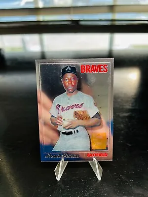 Hank Aaron 1970 Topps #500 Commemorative Reprint 1999 2000 Braves • $8