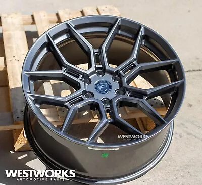 22x10 +30 Forgestar X12 Wheel Set Fit Ford F150 R-Forged 6X135 Anthracite Gray • $1979.99