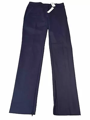 LOFT Size 2 Tall Navy Dress Pants Marisa Skinny Ankle Zip Stretch Ann Taylor New • $48.88