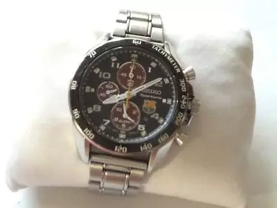 Pre-owned: Seiko Men’s Sportura FC Barcelona Chronograph Watch. 7T62-0KV0 • £225