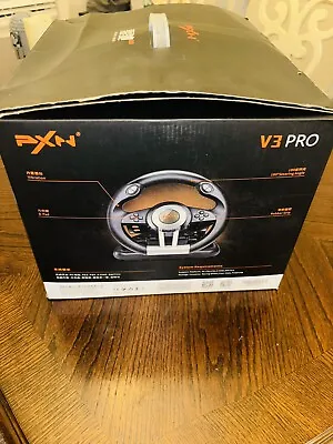 PXN V3 Pro Racing Steering Wheel With Pedals PS4 PC XBOX ONE Nintendo Switch • $45