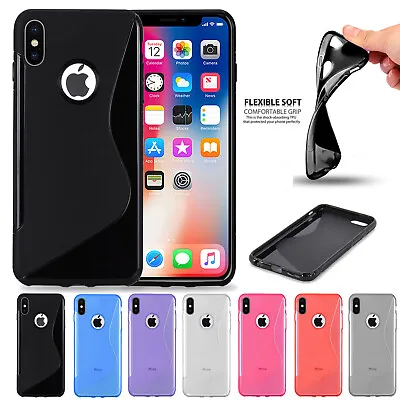 Case For IPhone X XR XS Max 8 7 Plus SE Shockproof Silicone TPU Phone Cover • £1.99