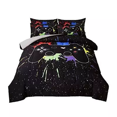 Akkialla Gamer Comforter Sets Queen Size For Boys TeenGame Controller Printed • $55.79