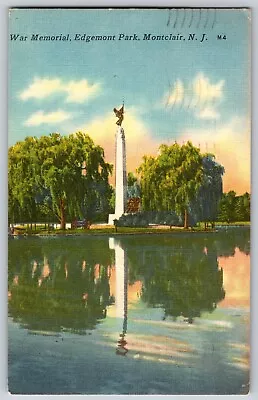 Montclair New Jersey - War Memorial Edgemont Park - Vintage Postcard - Posted • $4.39