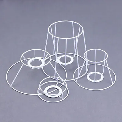 Lamp Shade Wire Frame DIY Guard Ring Light Cage Holder Bulbpendant Vintage Co*xd • $15.48